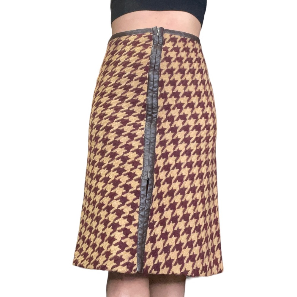 Vintage Kookai Aline Front Zip Wool Skirt